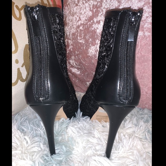 Uliania•Platform Ankle Bootie•Open Toe High heel - Picture 5 of 8